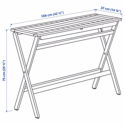 Set mobilier de gradina Ikea Nammaro/Froson/Duvholmen 2 taburete (Maro deschis/Bej) Thumb