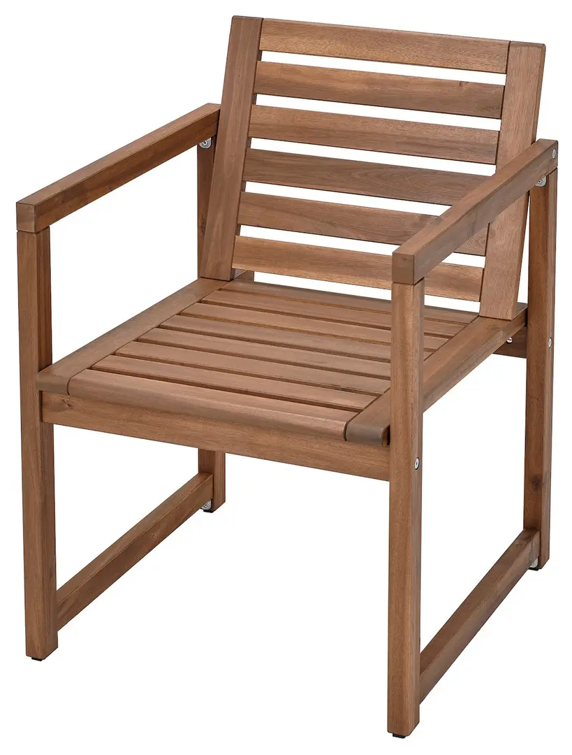 Комплект садовой мебели Ikea Nammaro/Froson/Duvholmen с подлокотниками 130 (Светло-коричневый/Бежевый)