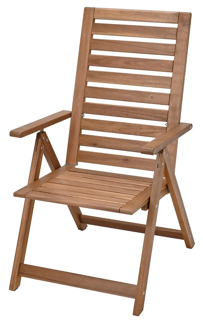 Set mobilier de gradina Ikea Nammaro/Kuddarna 130 (Maro deschis/Gri deschis-bej)