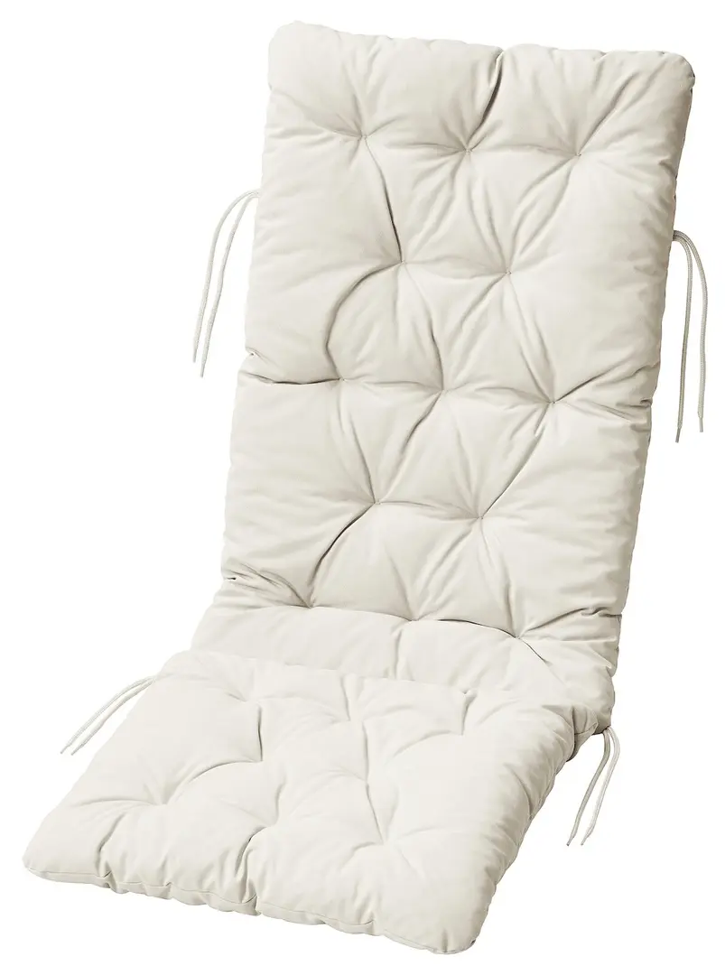 Set mobilier de gradina Ikea Nammaro/Kuddarna 130 (Maro deschis/Gri deschis-bej)