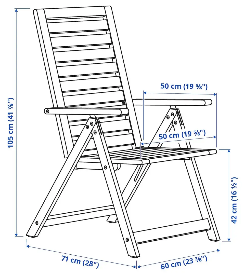 Set mobilier de gradina Ikea Nammaro/Kuddarna 130 (Maro deschis/Gri deschis-bej)