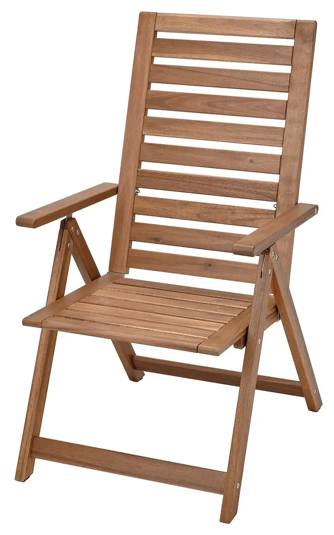 Set mobilier de gradina Ikea Nammaro/Kuddarna 140x75 (Maro deschis/Gri deschis-bej)