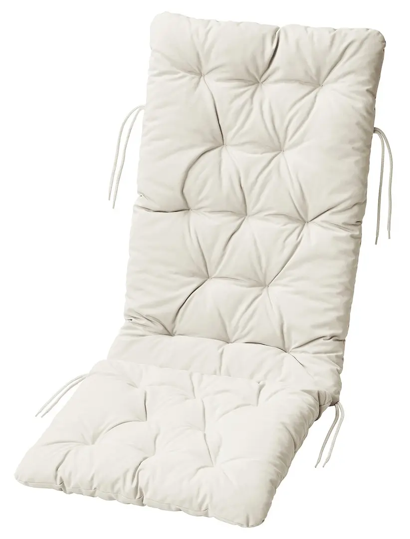 Set mobilier de gradina Ikea Nammaro/Kuddarna 140x75 (Maro deschis/Gri deschis-bej)