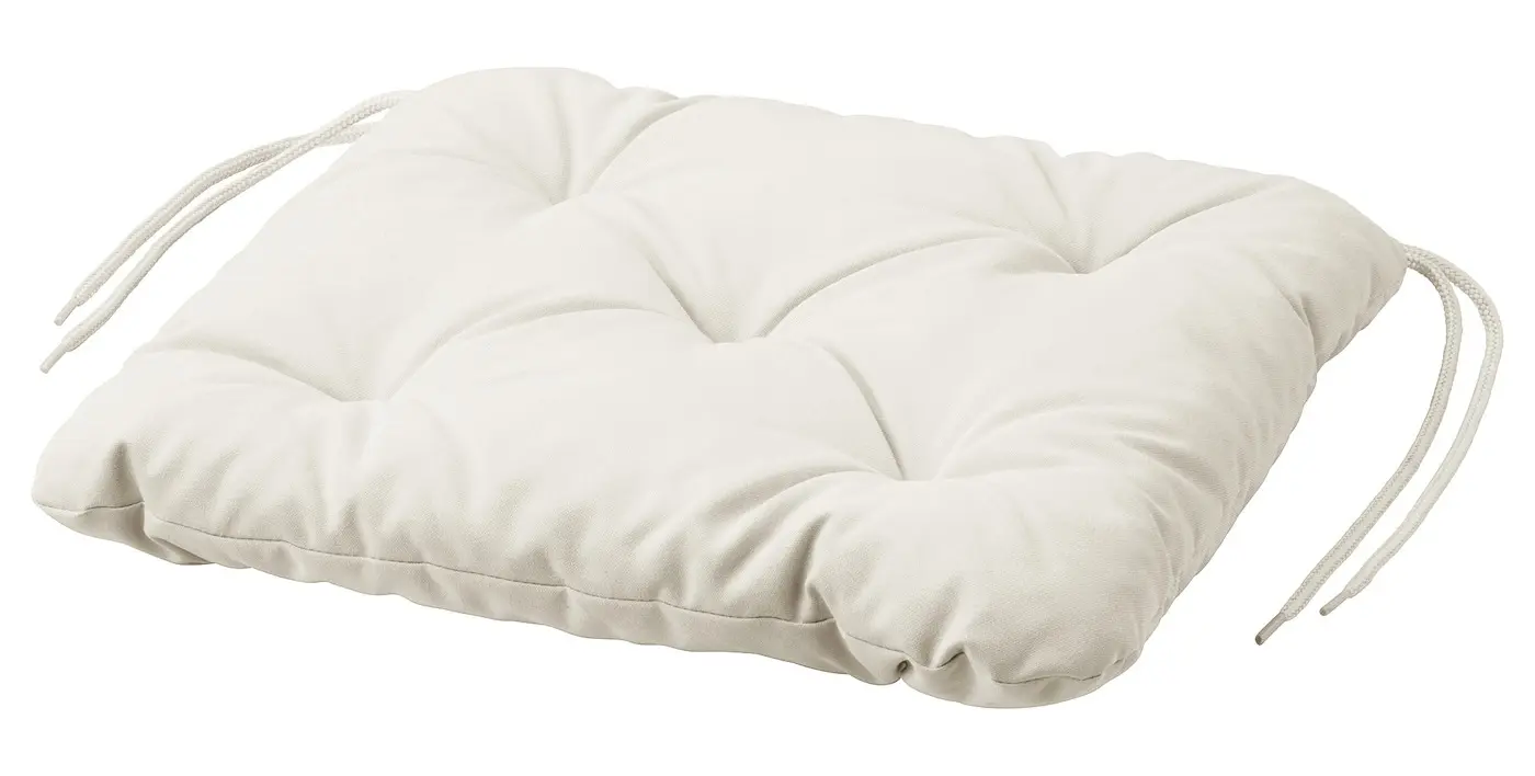 Set mobilier de gradina Ikea Nammaro/Kuddarna 2 taburete 108x37 (Maro deschis/Gri deschis-bej)