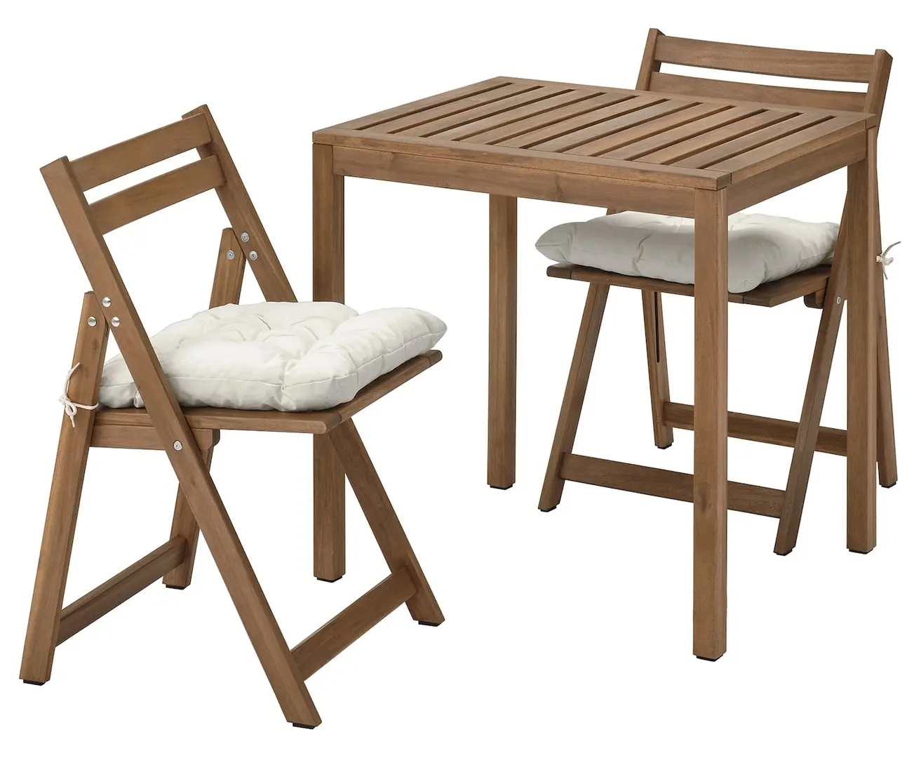Комплект садовой мебели Ikea Nammaro/Kuddarna 75x63 (Светло-коричневый/Светло-серо-бежевый)