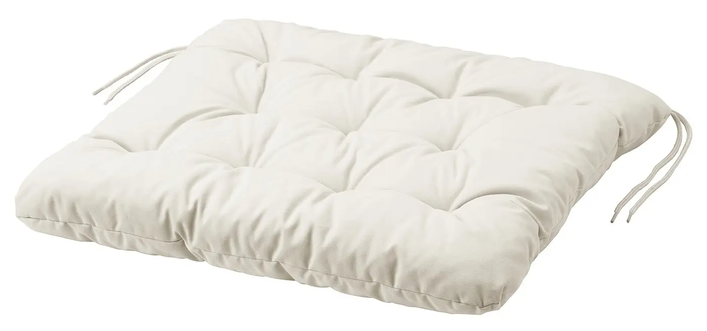 Set mobilier de gradina Ikea Nammaro/Kuddarna cu brate 140x75 (Maro deschis/Gri deschis-bej)