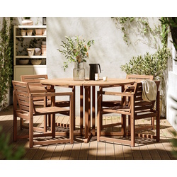 Set mobilier de gradina Ikea Nammaro cu brate 130 (Maro deschis) Thumb