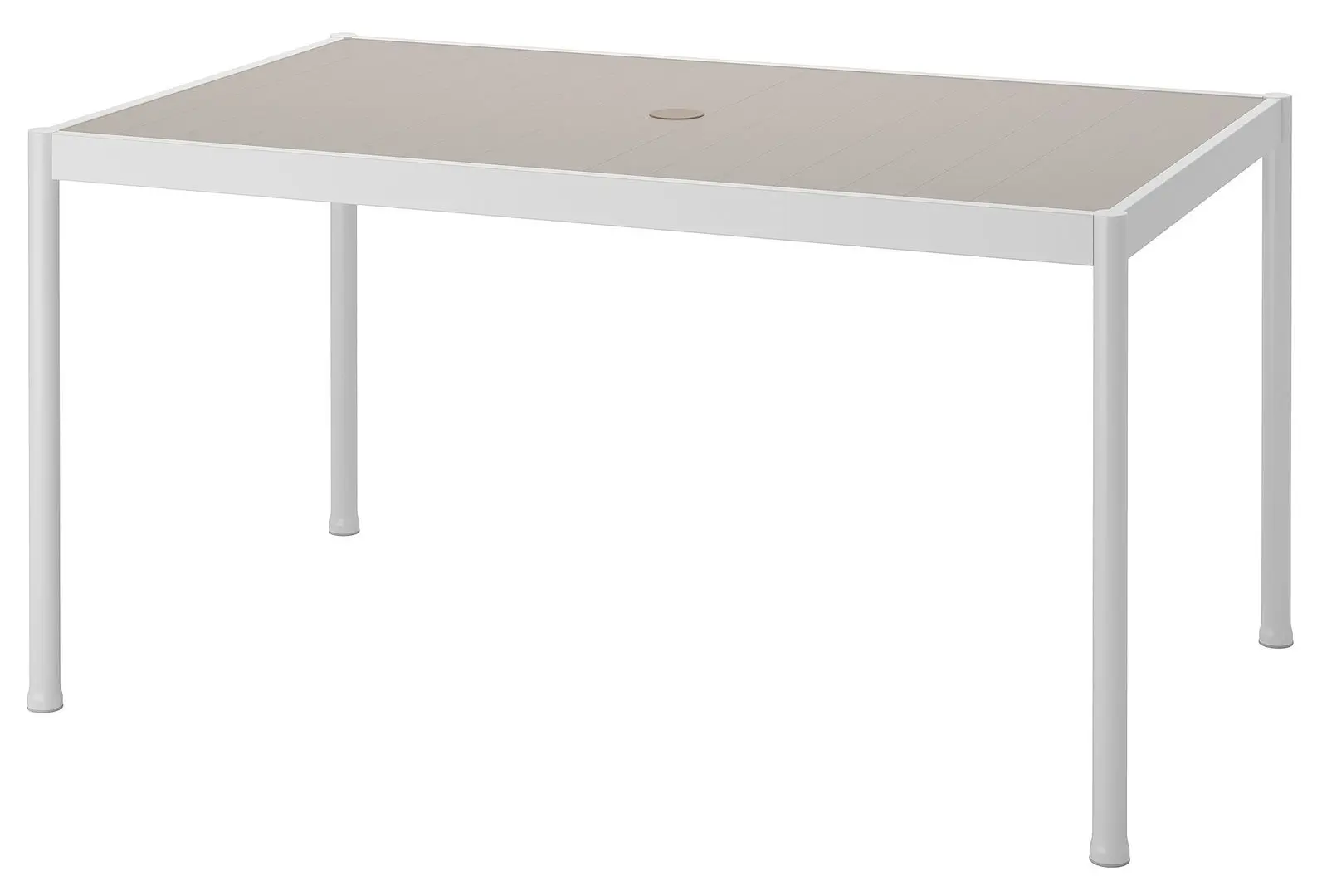Set mobilier de gradina Ikea Segeron/Froson/Duvholmen 1+4+brate 147cm (Alb/Bej)
