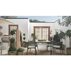 Set mobilier de gradina Ikea Segeron/Froson/Duvholmen 1+4+brate 147cm (Verde inchis/Bej) Thumb