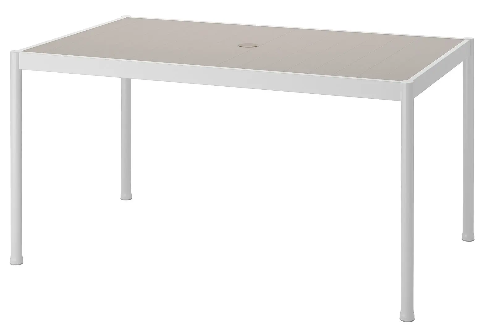 Set mobilier de gradina Ikea Segeron/Froson/Duvholmen 1+6+brate 147cm (Alb/Bej)
