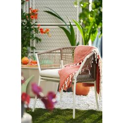 Set mobilier de gradina Ikea Segeron/Froson/Duvholmen 1+6+brate 147cm (Alb/Bej) Thumb