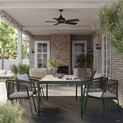 Комплект садовой мебели Ikea Segeron/Froson/Duvholmen 1+6+подлокотники 212см (Темно-зеленый/Бежевый) Thumb