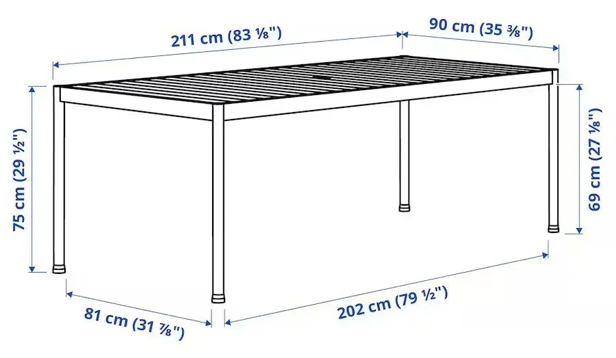 Комплект садовой мебели Ikea Segeron/Froson/Duvholmen 1+6+подлокотники 212см (Темно-зеленый/Бежевый)