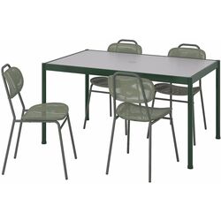 Set mobilier de gradina Ikea Segeron/Ensholm 91x147 Verde Inchis/Gri/Verde (1+4) Thumb