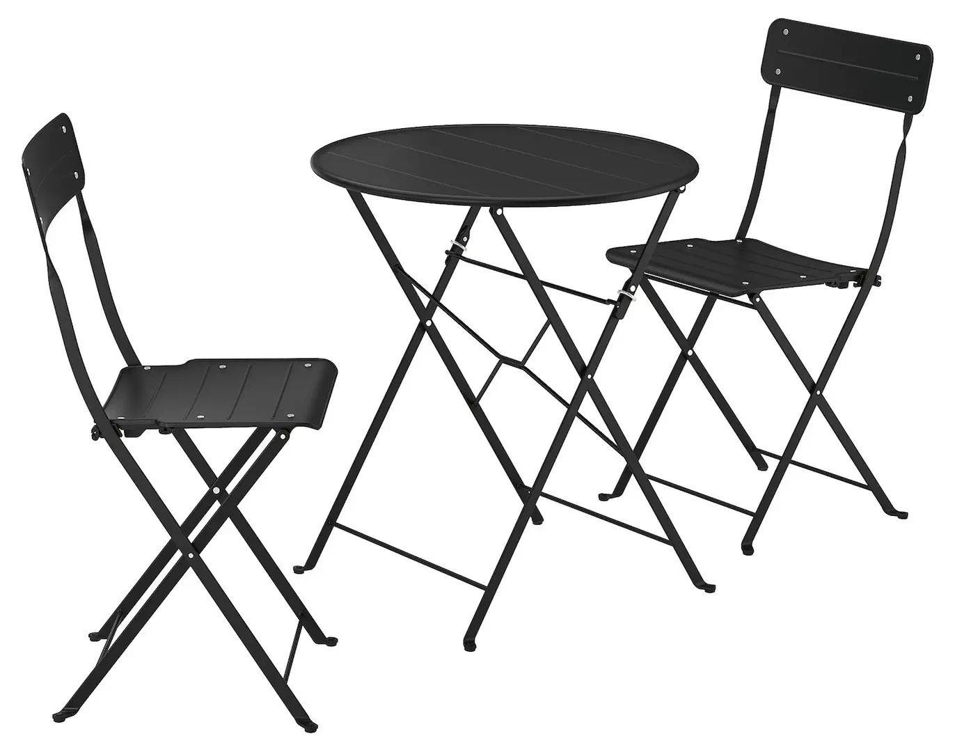 Set mobilier de gradina Ikea Sundso 2 scaune/pliante 65 (Antracit)