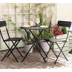 Set mobilier de gradina Ikea Sundso 2 scaune/pliante 65 (Antracit)