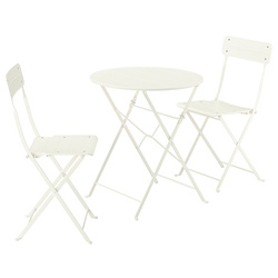 Set mobilier de gradina Ikea Sundso 2 scaune/pliante 65 (Alb murdar) Thumb