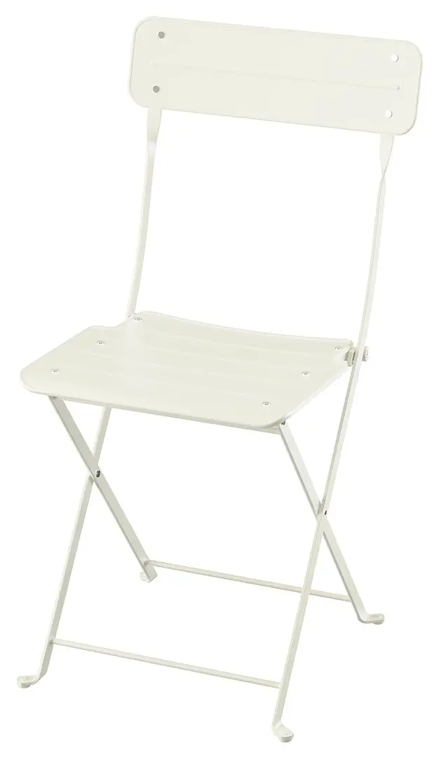 Set mobilier de gradina Ikea Sundso 2 scaune/pliante 65 (Alb murdar)