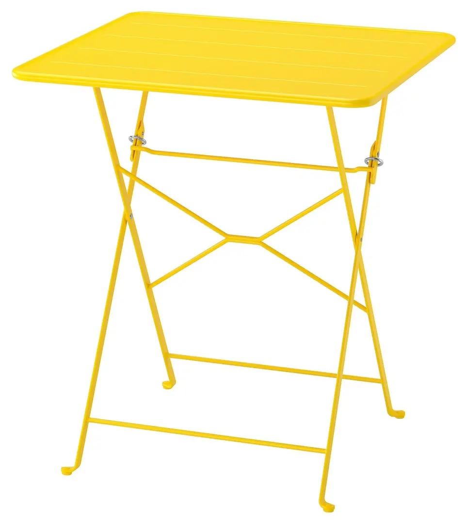 Комплект садовой мебели Ikea Sundso 2 стула/складные 65x65 (Неоновый желтый) - 3