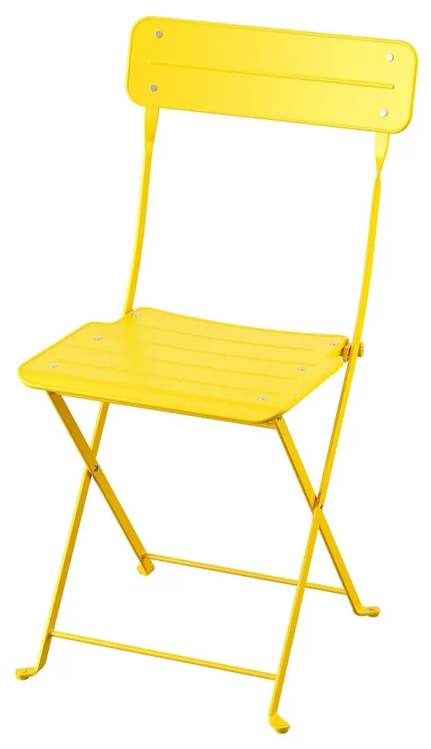 Комплект садовой мебели Ikea Sundso 2 стула/складные 65x65 (Неоновый желтый) - 4