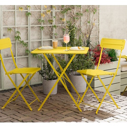 Комплект садовой мебели Ikea Sundso 2 стула/складные 65x65 (Неоновый желтый) Thumb