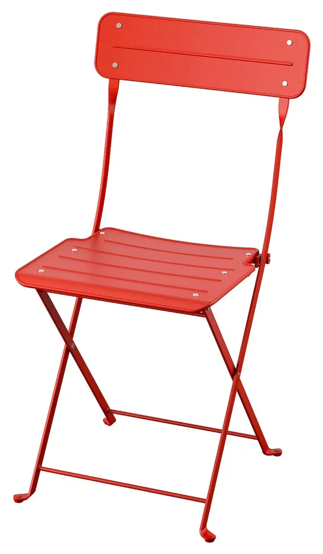 Комплект садовой мебели Ikea Sundso 2 стула/складные 65x65 (Светло-красный) - 4