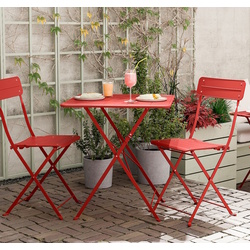 Комплект садовой мебели Ikea Sundso 2 стула/складные 65x65 (Светло-красный) Thumb