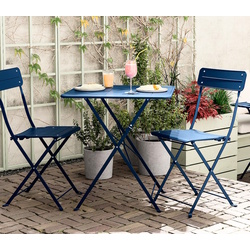 Комплект садовой мебели Ikea Sundso 2 стула/складные 65x65 (Темно-синий) Thumb