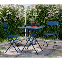 Комплект садовой мебели Ikea Sundso 2 стула/складные 65x65 (Темно-синий) Thumb
