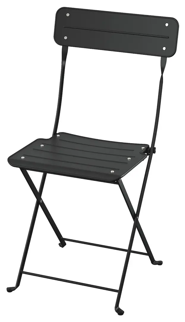 Set mobilier de gradina Ikea Sundso/Kuddarna 2 scaune/pliante 65 (Antracit/Gri deschis-bej)