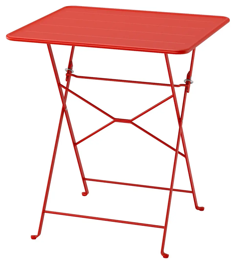 Set mobilier de gradina Ikea Sundso/Kuddarna 2 scaune/pliante 65x65 (Rosu deschis/Gri deschis-bej) - 2