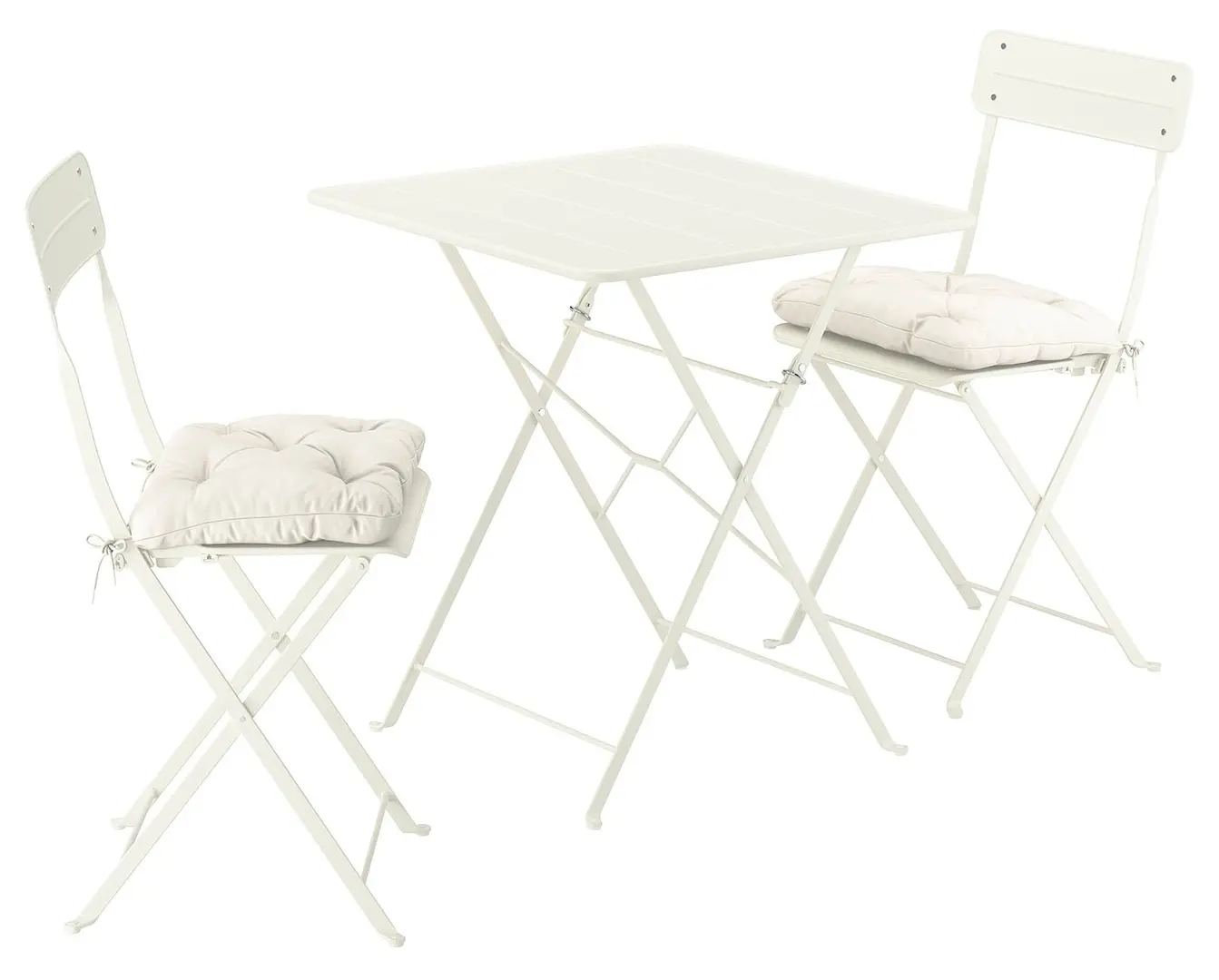 Комплект садовой мебели Ikea Sundso/Kuddarna 65x65 (Грязный белый/Светло-серо-бежевый)