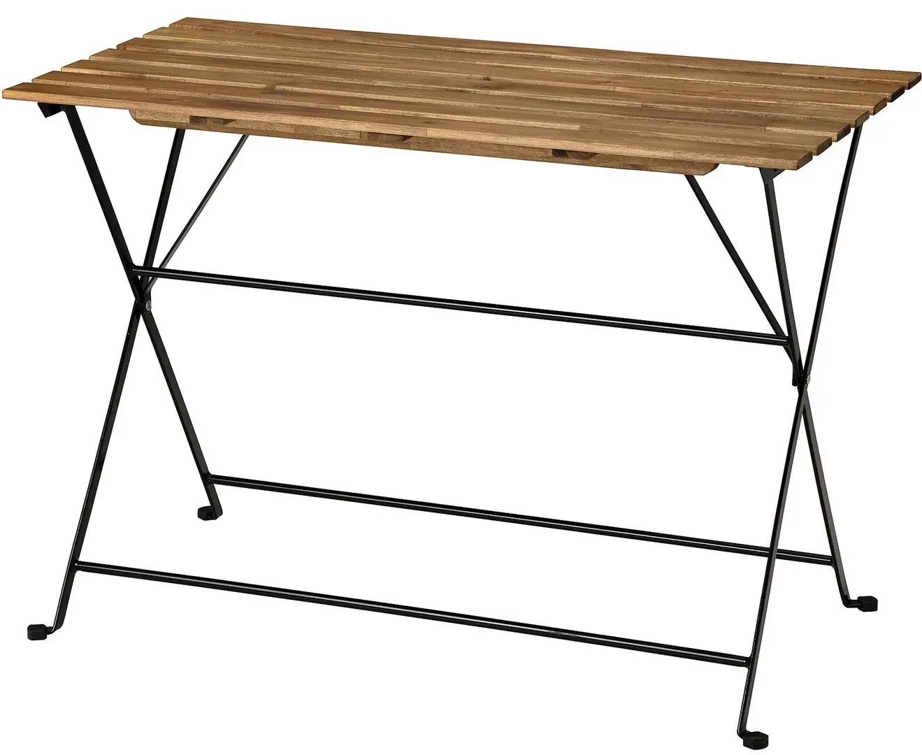 Set mobilier de gradina Ikea Tarno 4 scaune (Negru/Maro Deschis Vopsit)