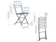 Set mobilier de gradina Ikea Tarno 4 scaune (Negru/Maro Deschis Vopsit/Froson/Duvholmen Bej)