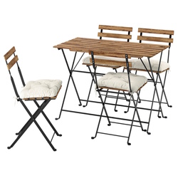 Set mobilier de gradina Ikea Tarno/Kuddarna 100x54 (Maro deschis/Gri deschis-bej) Thumb
