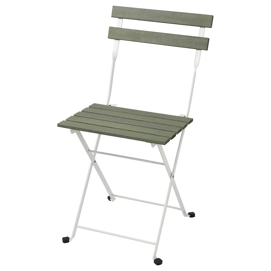 Set mobilier de gradina Ikea Tarno/Kuddarna 55x54 (Alb/Verde/Gri deschis-bej)