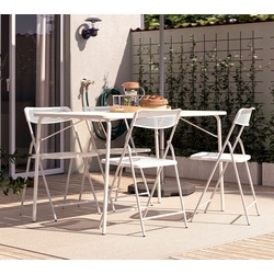 Set mobilier de gradina Ikea Torparo 130x74 (Alb) Thumb