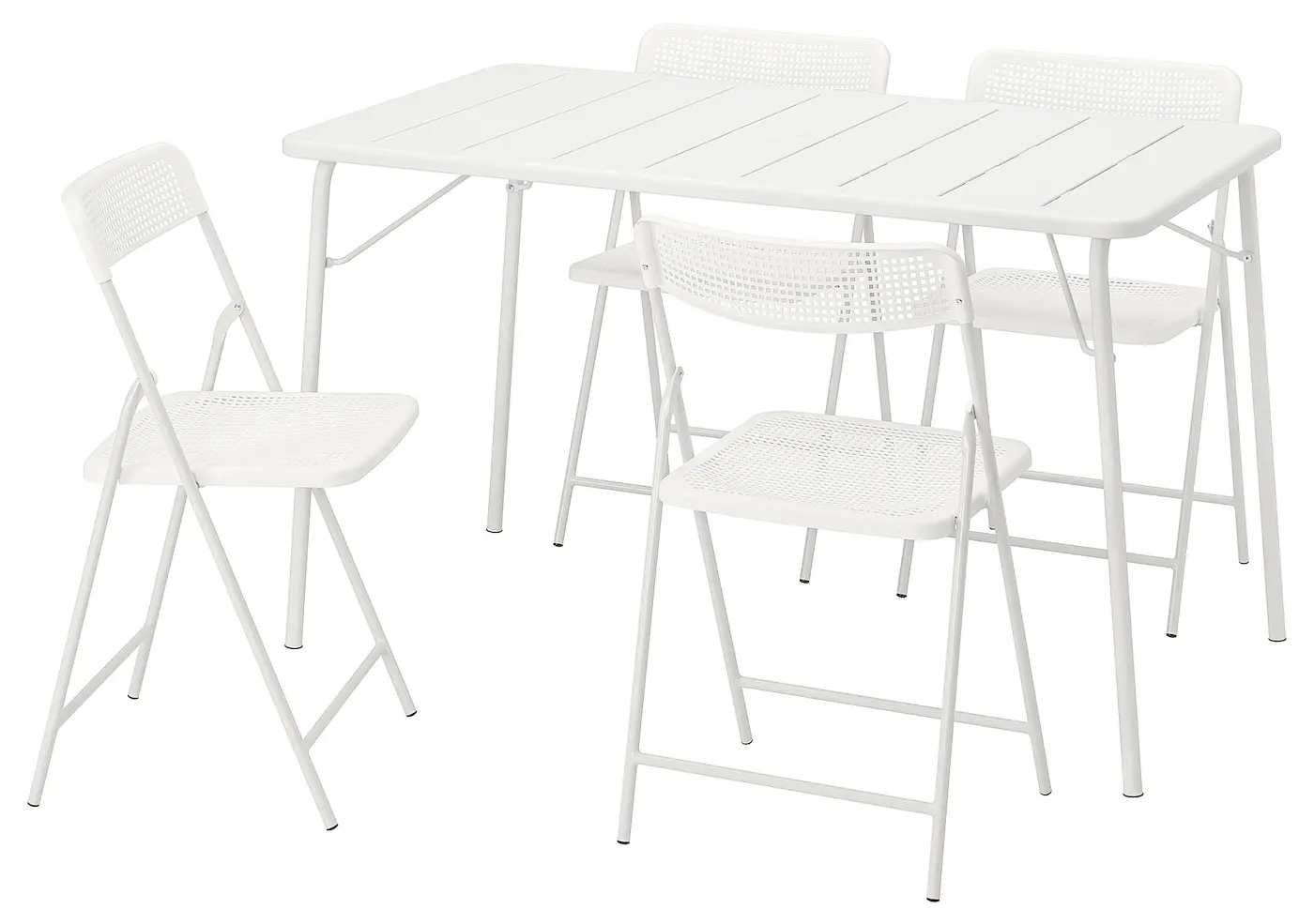 Set mobilier de gradina Ikea Torparo 130x74 (Alb)