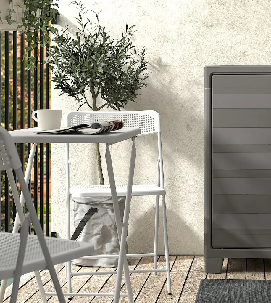 Set mobilier de gradina Ikea Torparo 70x42 (Alb)