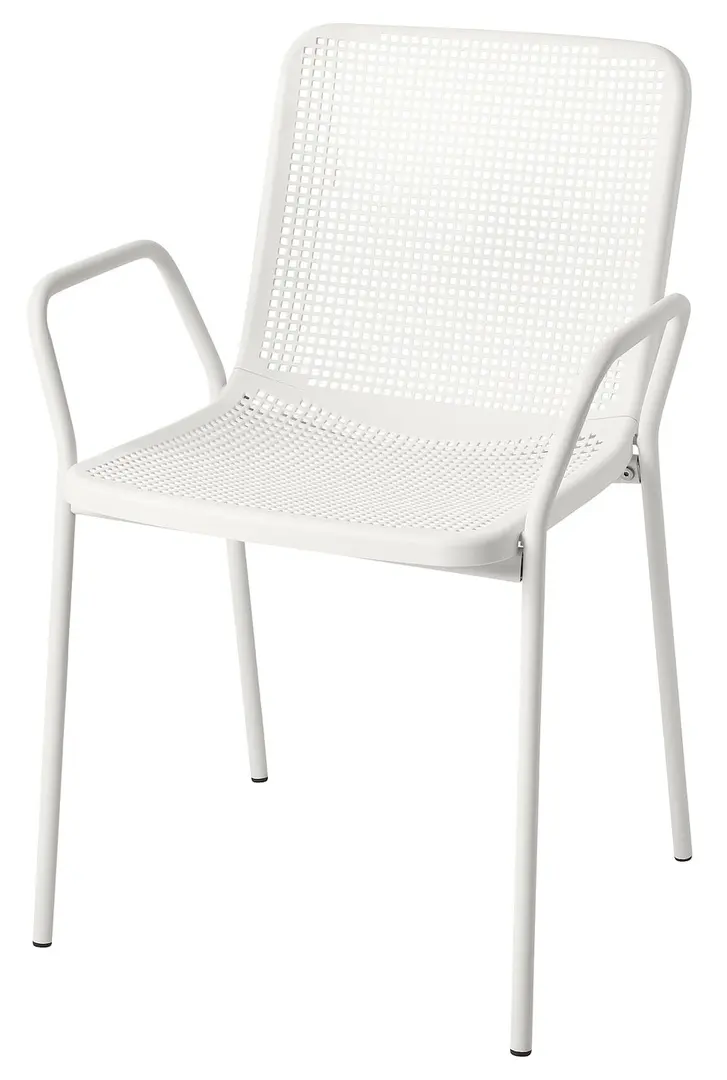 Set mobilier de gradina Ikea Torparo cu brate 130x74 (Alb)
