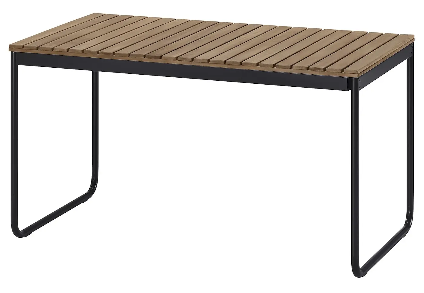 Set mobilier de gradina Ikea Vasman/Ensholm 135/190x74 (Maro deschis/Verde)