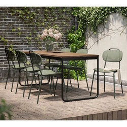 Set mobilier de gradina Ikea Vasman/Ensholm 135/190x74 (Maro deschis/Verde) Thumb