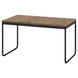 Set mobilier de gradina Ikea Vasman cu brate 135x190/74 (Maro deschis/Negru) Thumb