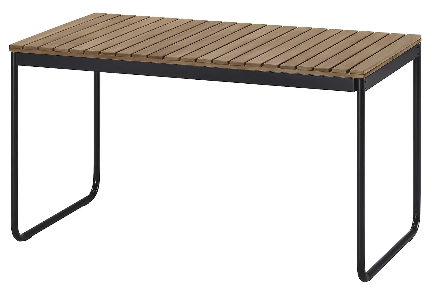 Set mobilier de gradina Ikea Vasman cu brate 135x190/74 (Maro deschis/Negru)