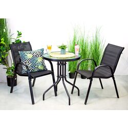Set mobilier de gradina Jumi Fiesta OM-967960 (Black)