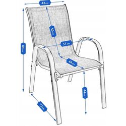 Set mobilier de gradina Jumi Fiesta OM-967977 (Black) Thumb