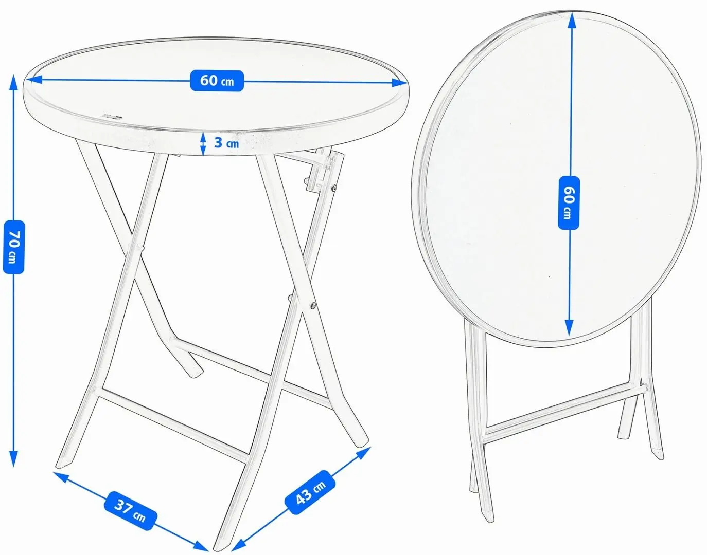 Set mobilier de gradina Jumi OM-886094 (Black)