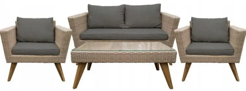 Set mobilier de gradina Jumi Malmo (Brown/Grey)