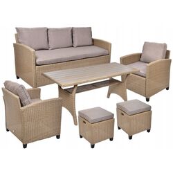 Set mobilier de gradină Jumi Milano (Beige)