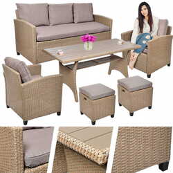 Set mobilier de gradină Jumi Milano (Beige) Thumb